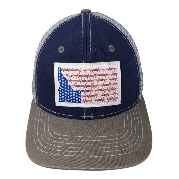 Idaho Flag Snapback Trucker Cap Multicolor OS Adjustable Mesh Arcadian Outfitter - Picture 1 of 9
